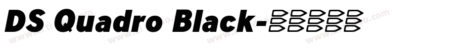 DS Quadro Black字体转换